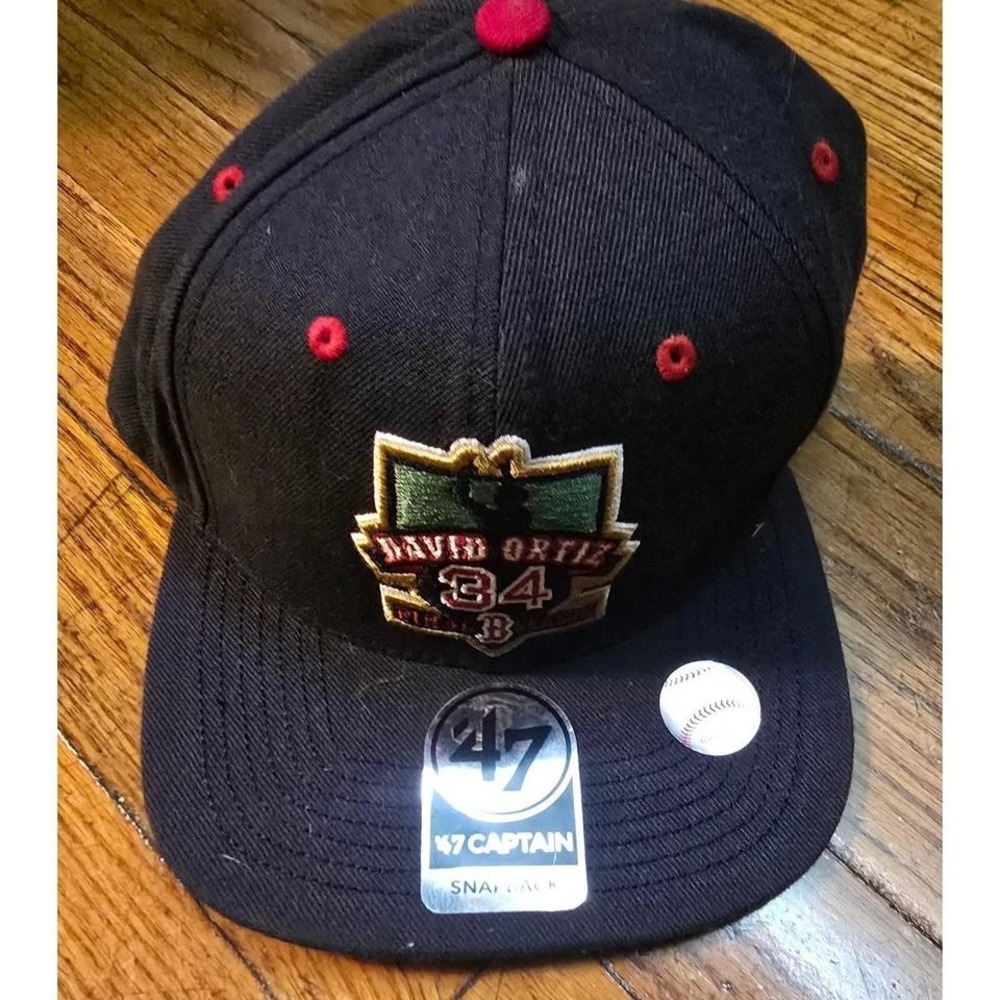 Boston Red Sox Ortiz Final Season '47 Brand Snapback Cap Hat BIG PAPI